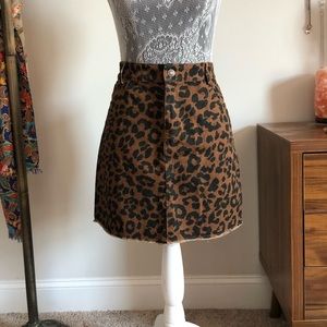 Nasty Gal Cheetah Skirt